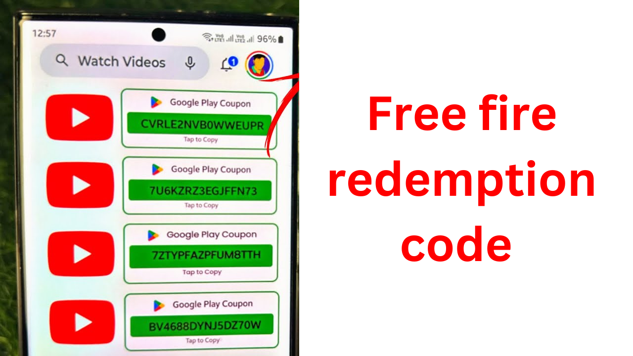 Free fire redemption code