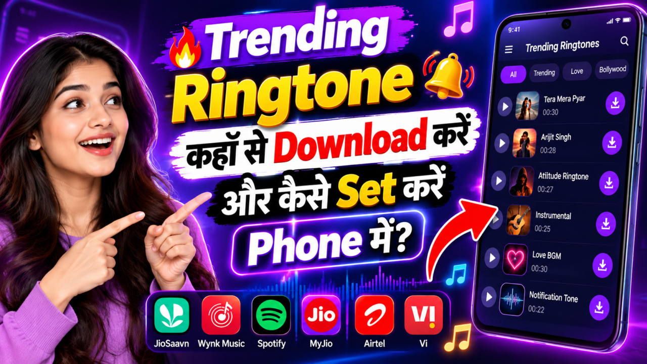 How to Download Ringtone on Phone? Phone Mein Ringtone Kahan Se Download Karein? 1 Trending Ringtone Download और Set करें